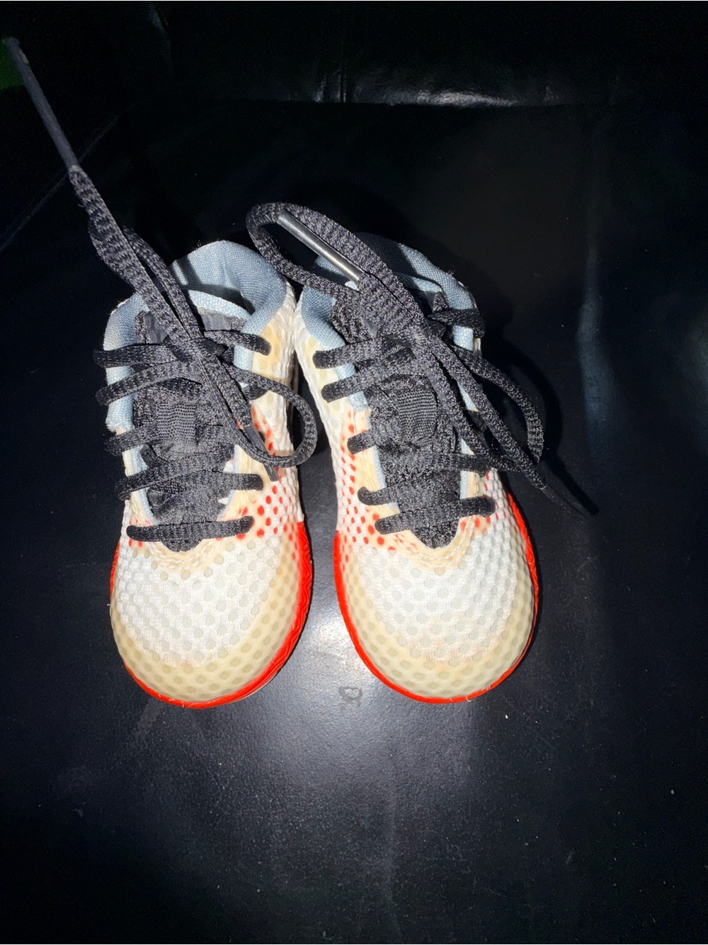 Nike Kids Mesh Sneakers - Black, White and Orange